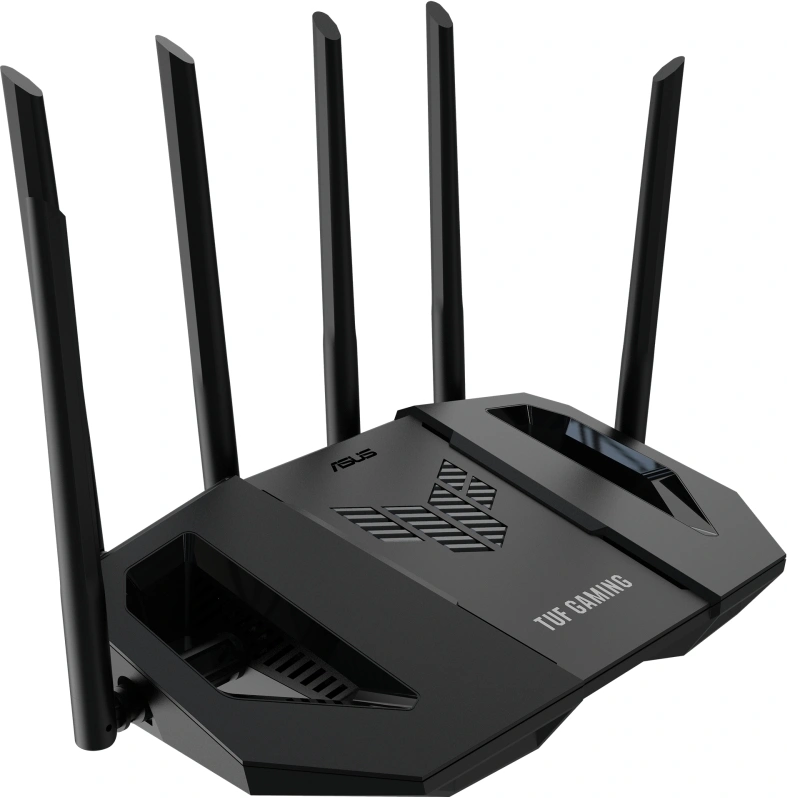 Роутер беспроводной Asus TUF-BE6500 BE6500 100/1000/2500BASE-T черный — миниатюра 4