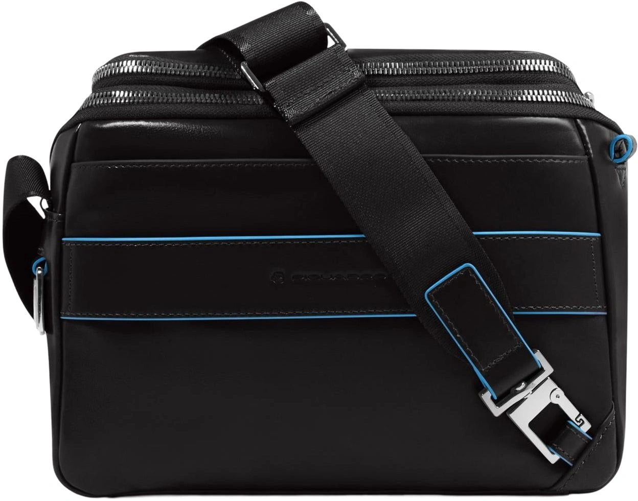 Сумка кросс-боди мужская Piquadro Blue Square CA6900B2/N черная натур.кожа — миниатюра 7