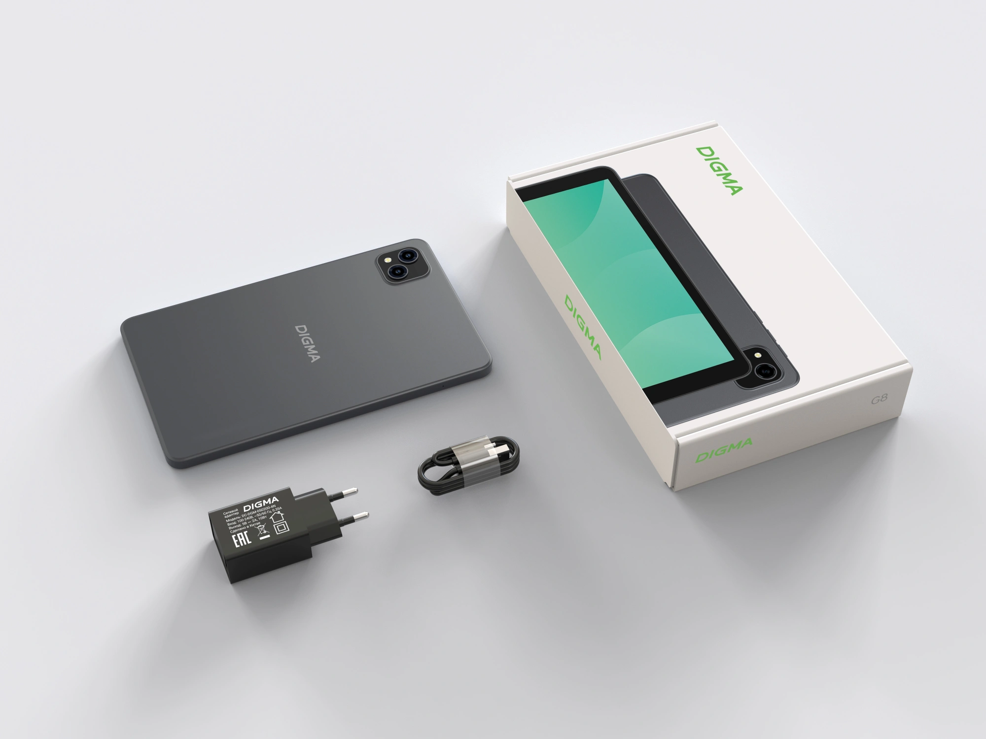 Планшет Digma G8 SC9863A (1.6) 8C RAM3Gb ROM32Gb 8" IPS 800x1280 4G Android 15 Go темно-серый 5Mpix 2Mpix BT WiFi microSD 128Gb 4000mAh 191hrs — миниатюра 7