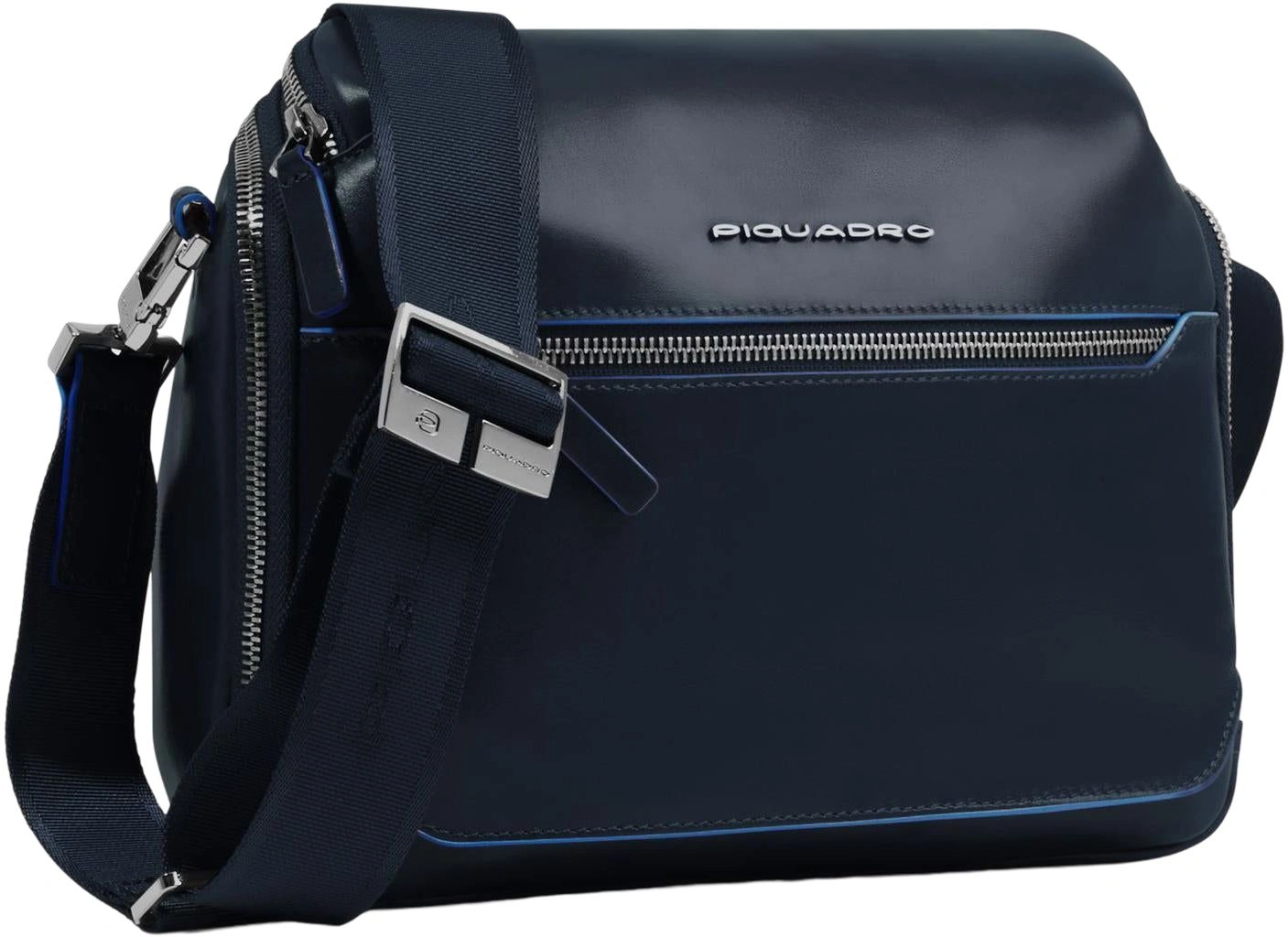 Сумка кросс-боди мужская Piquadro Blue Square CA6900B2/BLU2 темно-синяя натур.кожа — фото 1