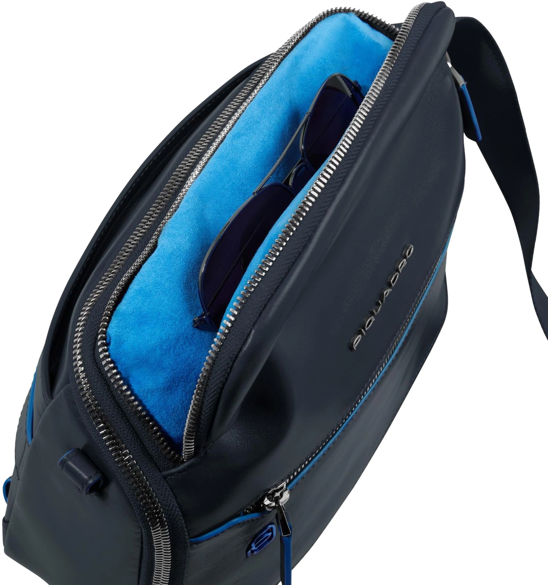 Сумка кросс-боди мужская Piquadro Blue Square CA6900B2/BLU2 темно-синяя натур.кожа — миниатюра 5