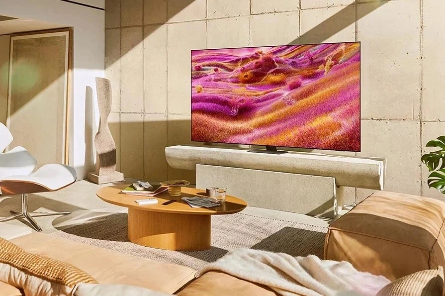 Телевизор QLED Samsung 65" QE65QN90FAUXRU Q черный титан 4K Ultra HD 120Hz DVB-T2 DVB-C DVB-S2 USB WiFi Smart TV — миниатюра 9