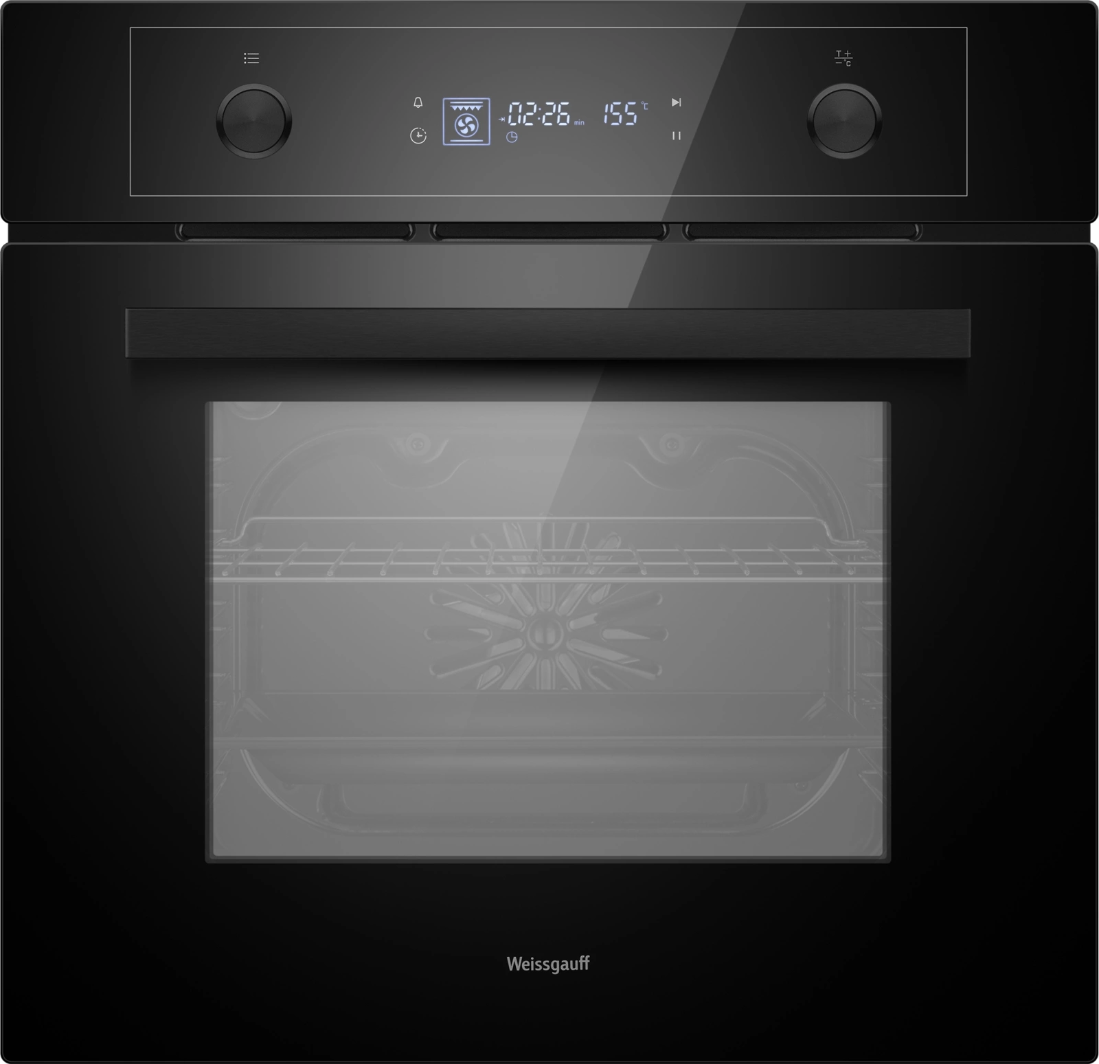 Духовой шкаф Электрический Weissgauff EOM 610 PDBS черный — фото 1