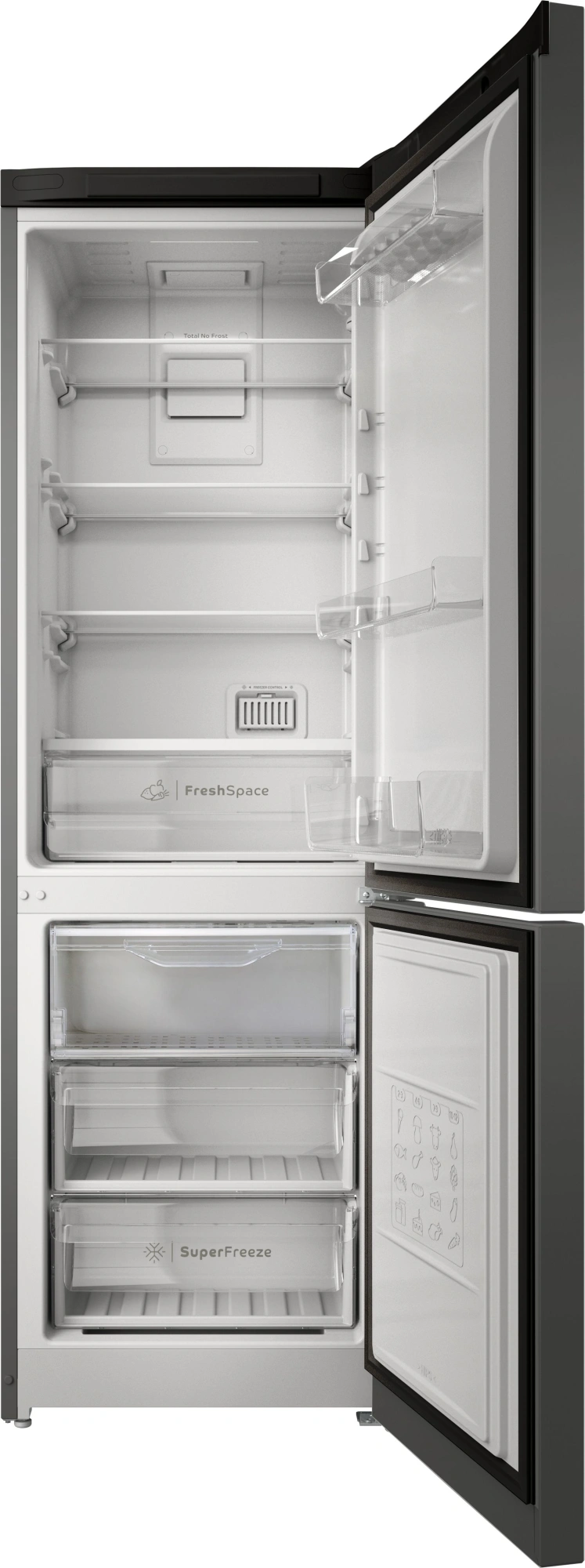 Холодильник Indesit ITS 5180 NG 2-хкамерн. темно-серый мат. — фото 1