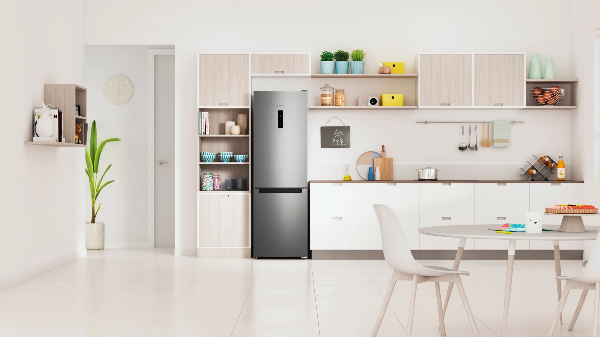 Холодильник Indesit ITS 5180 NG 2-хкамерн. темно-серый мат. — миниатюра 5