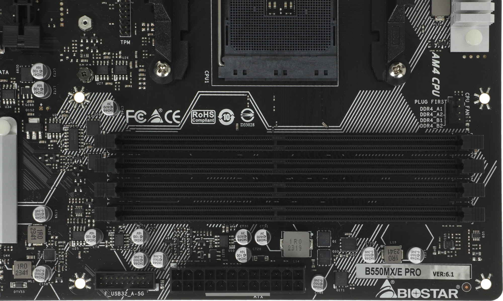 Материнская плата Biostar B550MX/E PRO Soc-AM4 AMD B550 4xDDR4 mATX AC`97 8ch(7.1) GbLAN RAID+VGA+DVI+HDMI — миниатюра 11