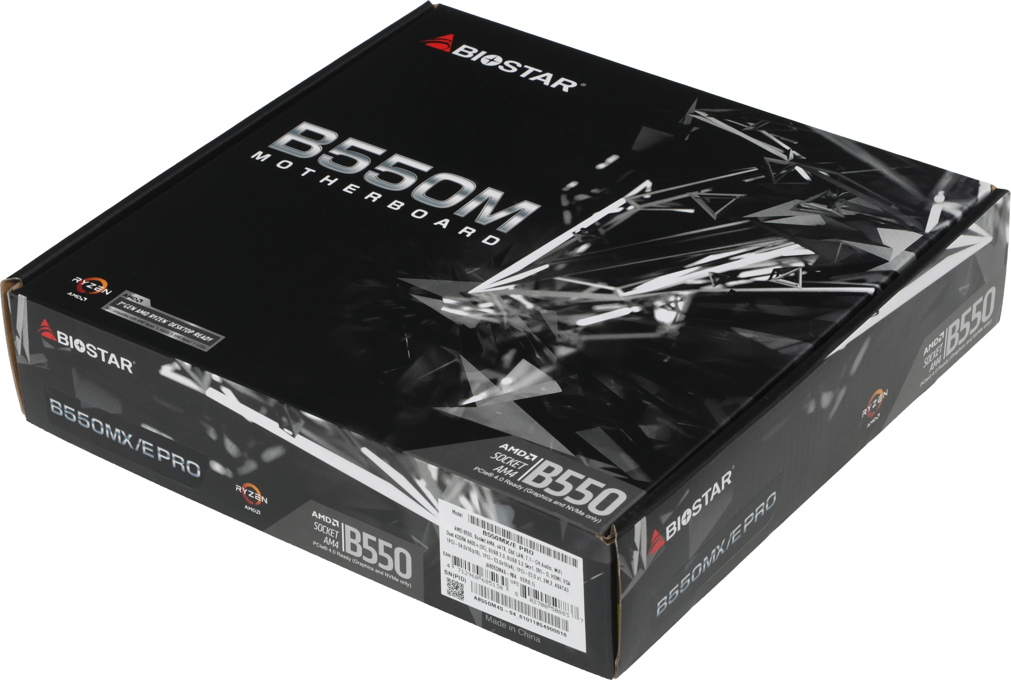 Материнская плата Biostar B550MX/E PRO Soc-AM4 AMD B550 4xDDR4 mATX AC`97 8ch(7.1) GbLAN RAID+VGA+DVI+HDMI — миниатюра 16