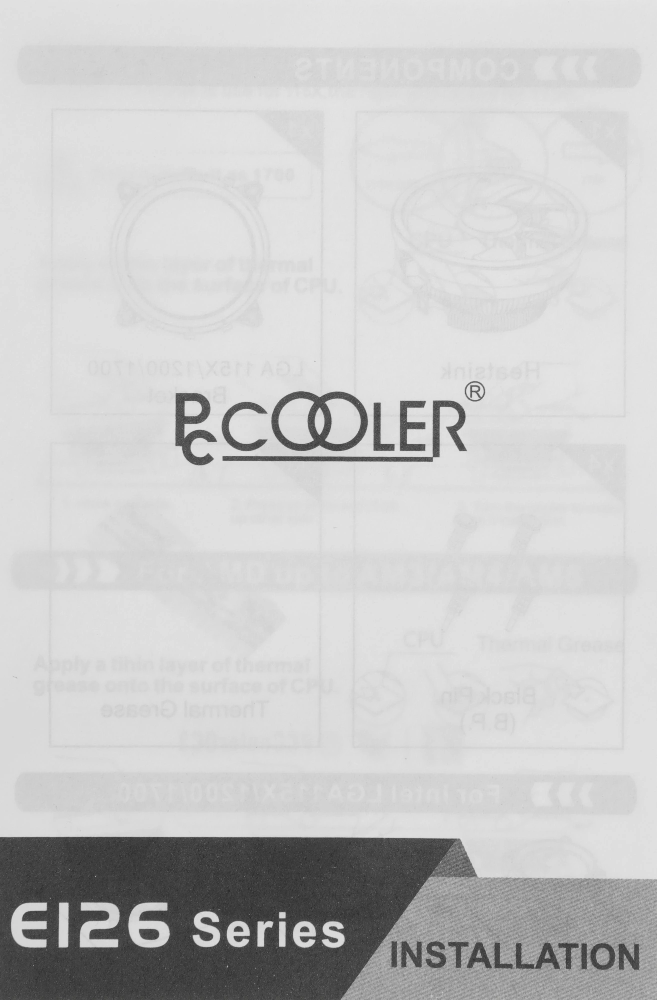 Устройство охлаждения(кулер) PcCooler E126M Pro RGB Soc-AM5/AM4/1200/1700/1851 черный 4-pin 29.8dB Al 90W 266gr Ret (R3-0120WBKSXX-GL) — миниатюра 3