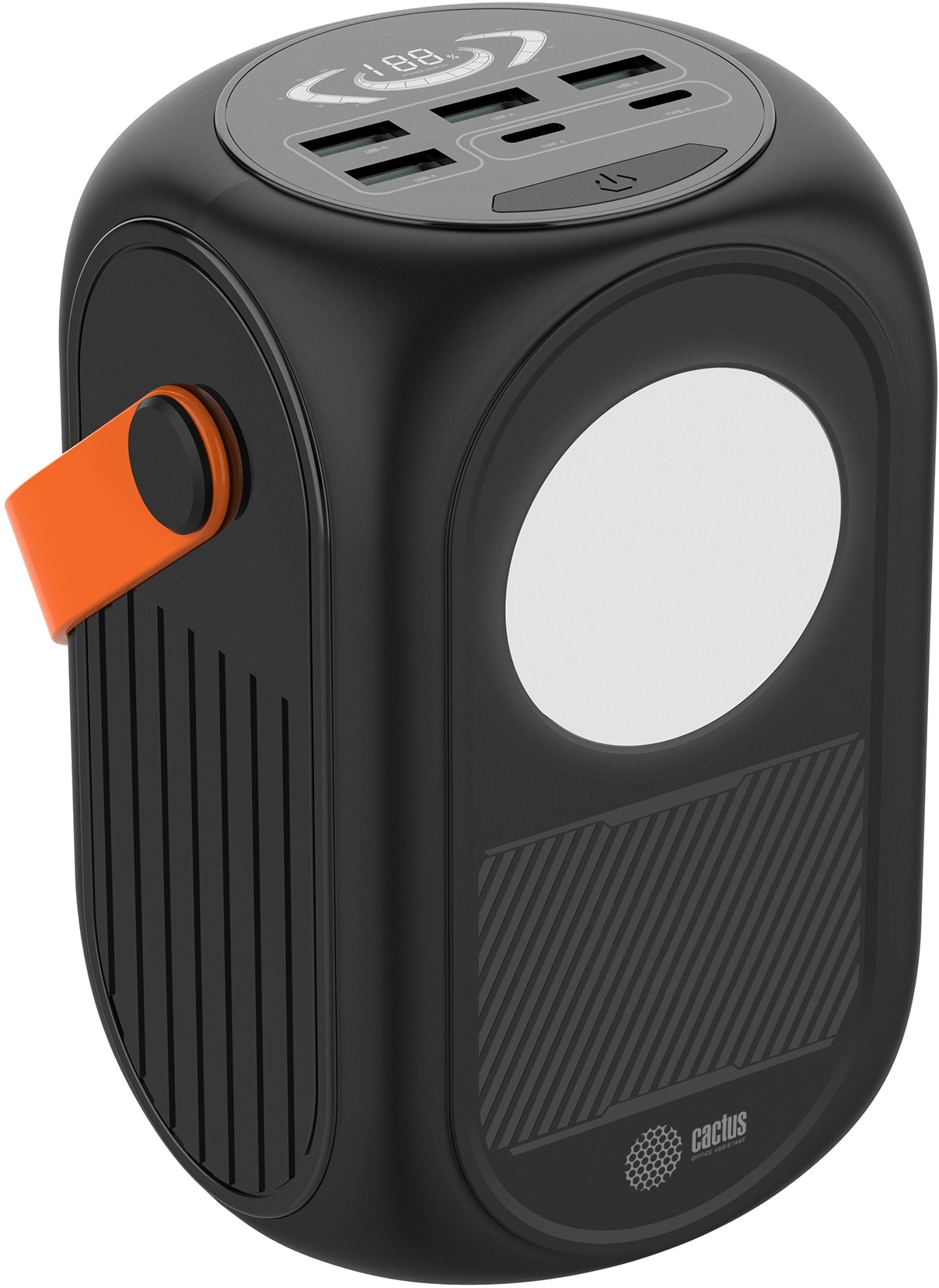 Мобильный аккумулятор Cactus CS-PBFSUD-60000 60000mAh 80W 4.5A USB-A/USB-C черный — миниатюра 5
