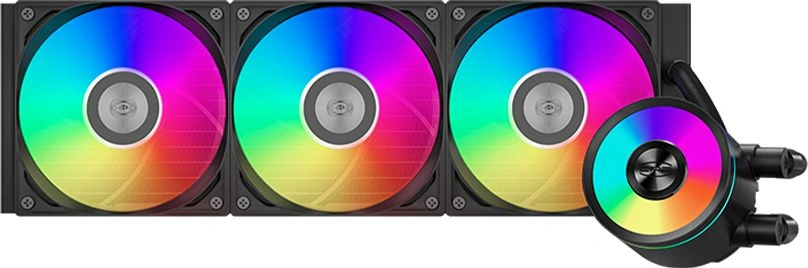Система водяного охлаждения PcCooler DA360 Pro ARGB Soc-AM5/AM4/1200/1700/1851 черный 4-pin 33.8dB Al 300W Ret (DA360PRO-BKAWXX -GL) — фото 1