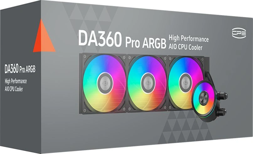 Система водяного охлаждения PcCooler DA360 Pro ARGB Soc-AM5/AM4/1200/1700/1851 черный 4-pin 33.8dB Al 300W Ret (DA360PRO-BKAWXX -GL) — миниатюра 6