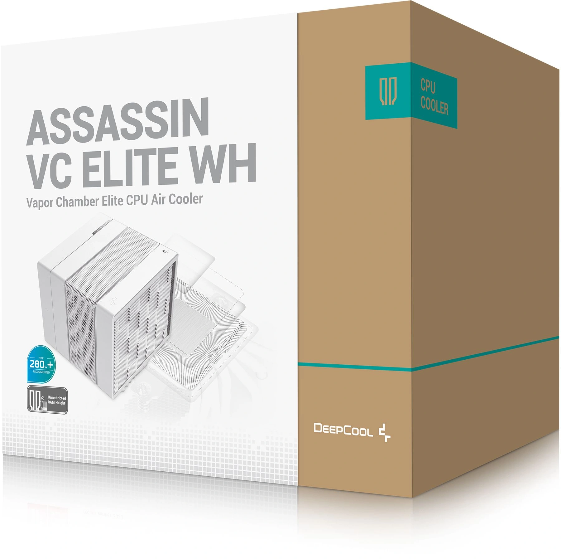 Устройство охлаждения(кулер) Deepcool Assassin VC Elite Wh Soc-AM5/AM4/1200/2066/1700/1851 белый 4-pin 22.6-29.3dB Al+Cu 300W 1772gr Ret (R-ASN4-WHNVNN-GJD) — миниатюра 10