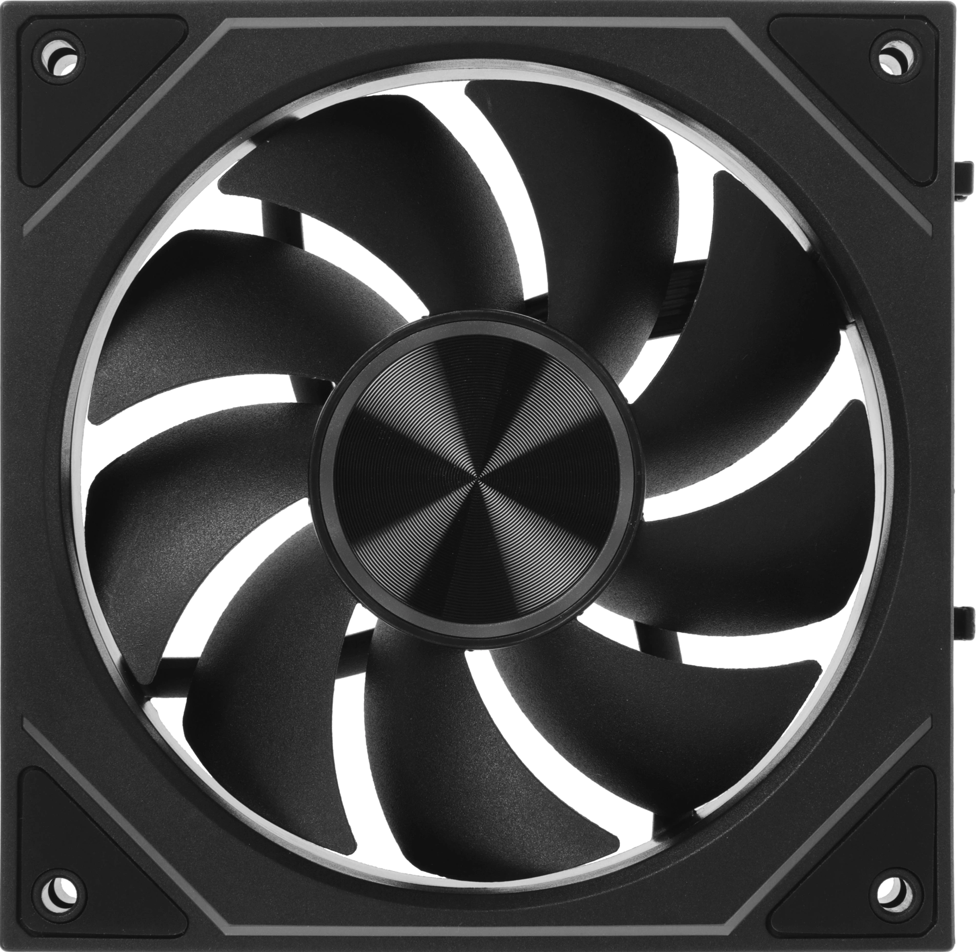 Вентилятор для корпуса PcCooler F3 X120 ARGB 120х120x25 черный 4-pin 28.4дБ (F3X120-BKAC112-GL) Ret — миниатюра 4
