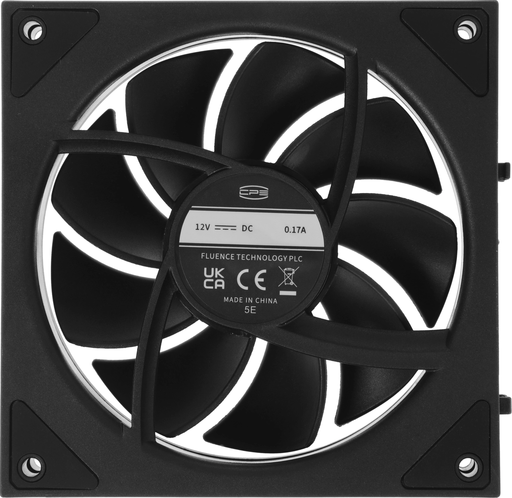 Вентилятор для корпуса PcCooler F3 X120 ARGB 120х120x25 черный 4-pin 28.4дБ (F3X120-BKAC112-GL) Ret — миниатюра 8