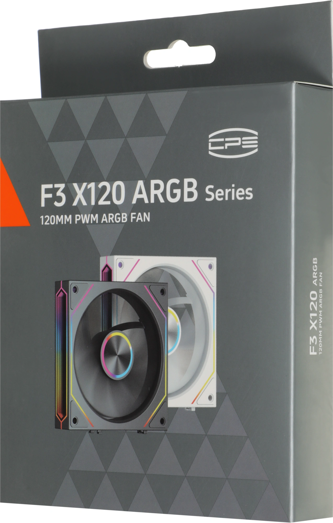 Вентилятор для корпуса PcCooler F3 X120 ARGB 120х120x25 черный 4-pin 28.4дБ (F3X120-BKAC112-GL) Ret — миниатюра 14