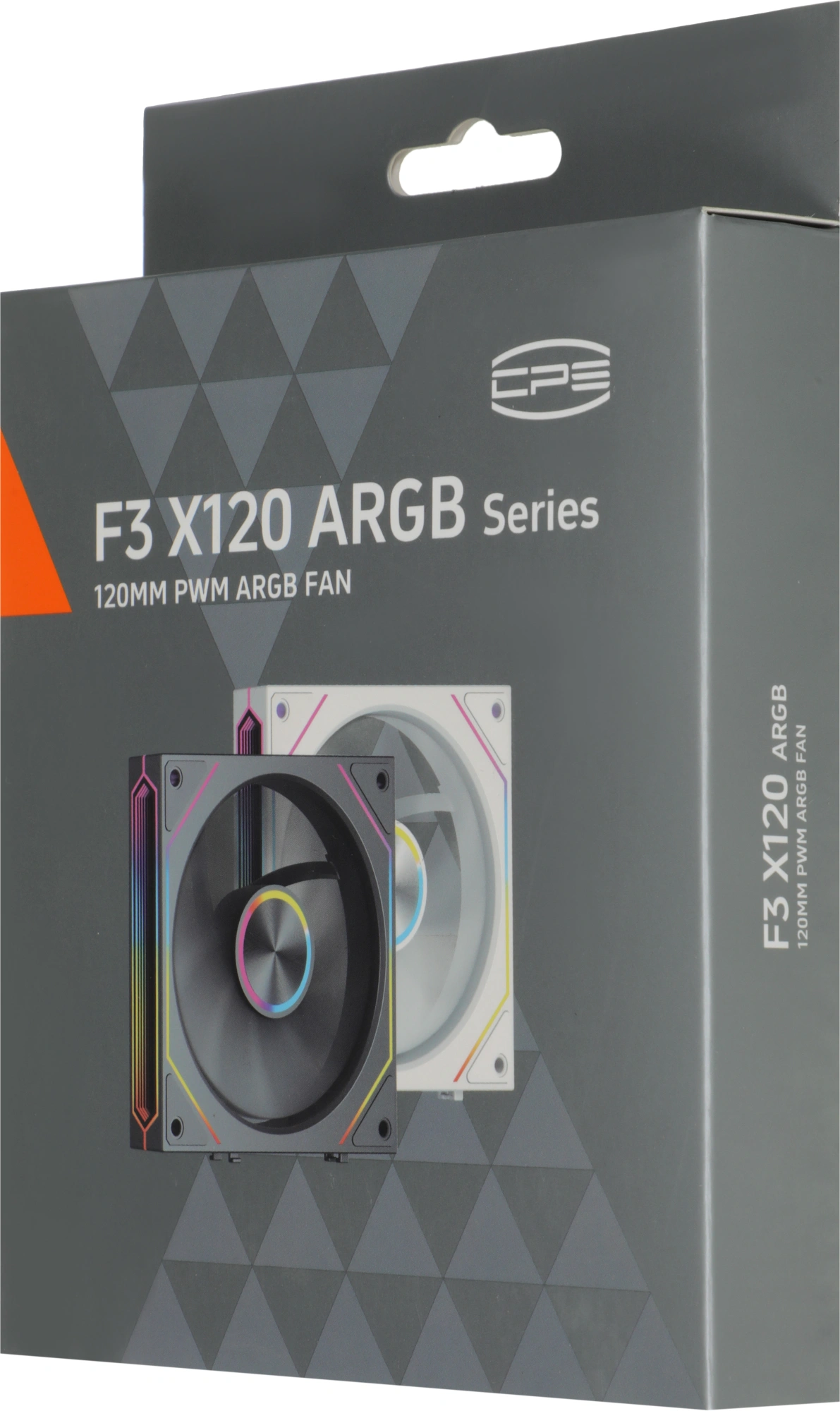 Вентилятор для корпуса PcCooler F3 X120 ARGB 120х120x25 белый 4-pin 28.4дБ (F3X120-WHAC112-GL) Ret — миниатюра 3