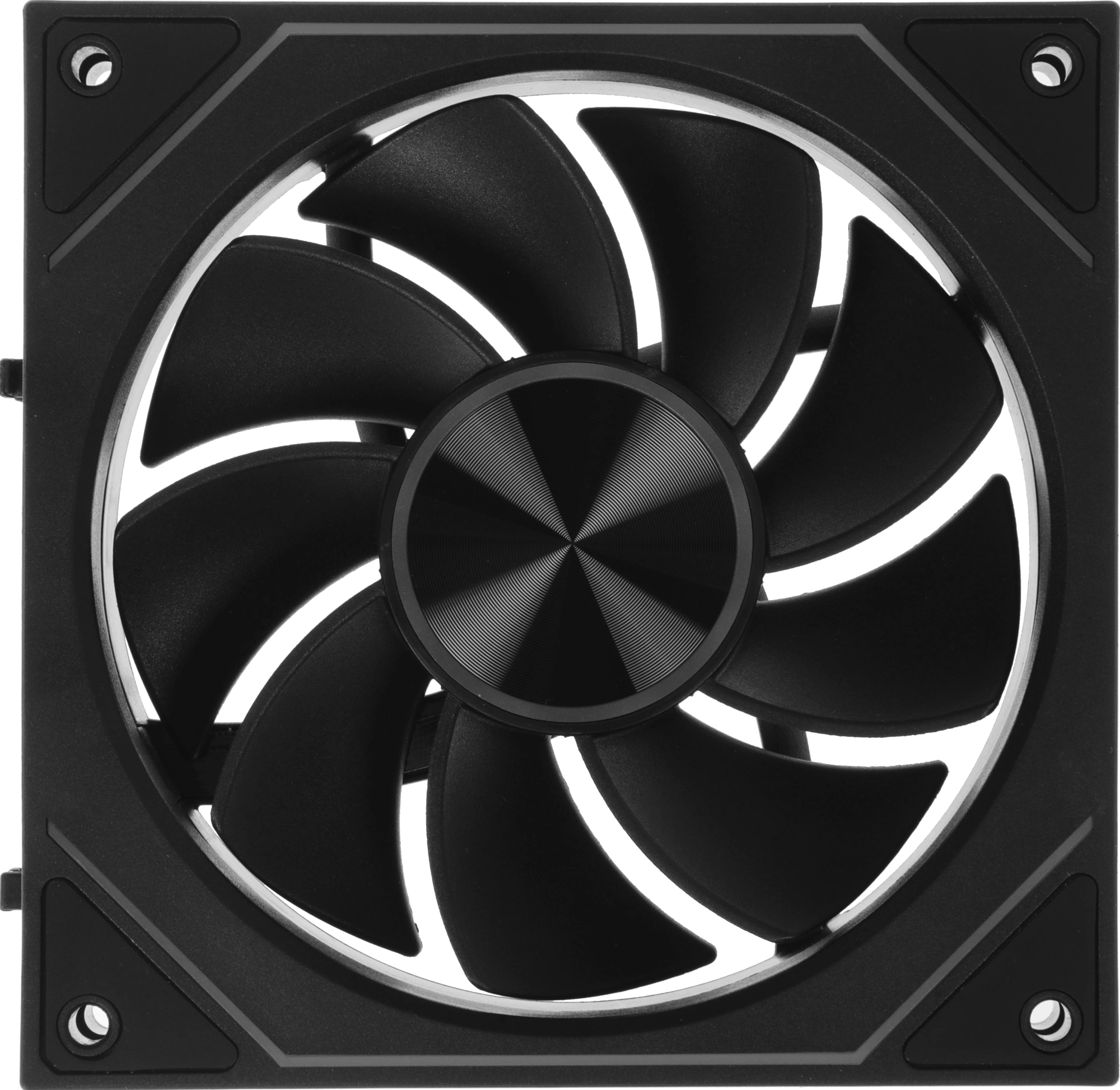 Вентилятор для корпуса PcCooler F3 X120R Reverse ARGB 120х120x25 черный 4-pin 28.4дБ (F3X12R-BKAC-GL) Ret — миниатюра 7
