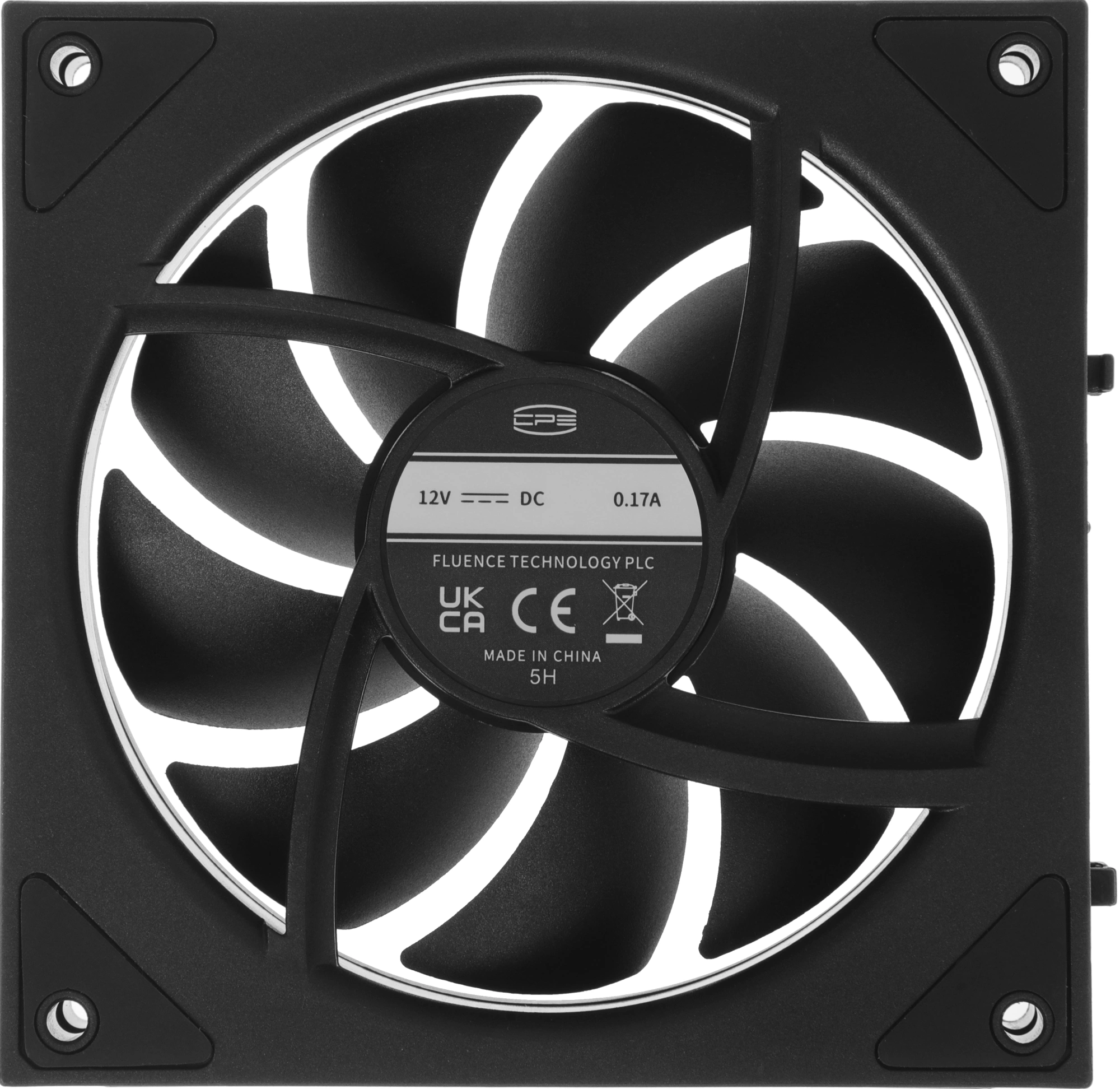 Вентилятор для корпуса PcCooler F3 X120R Reverse ARGB 120х120x25 черный 4-pin 28.4дБ (F3X12R-BKAC-GL) Ret — миниатюра 11