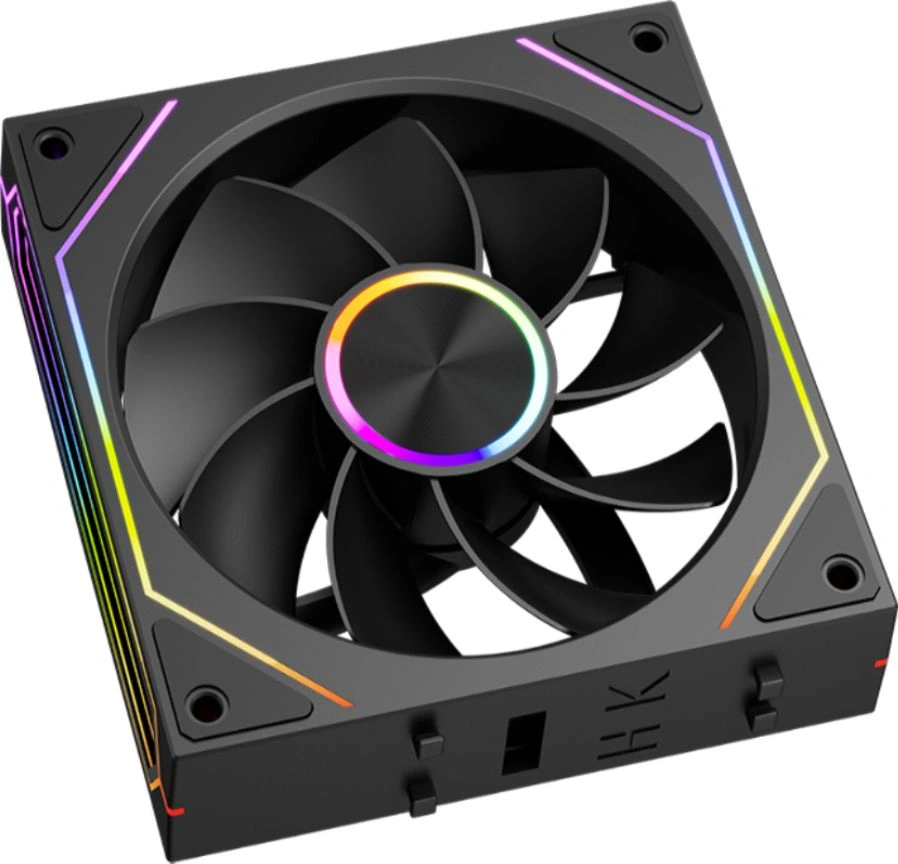 Вентилятор для корпуса PcCooler F3 X120R Reverse ARGB 120х120x25 черный 4-pin 28.4дБ (F3X12R-BKAC-GL) Ret — миниатюра 3