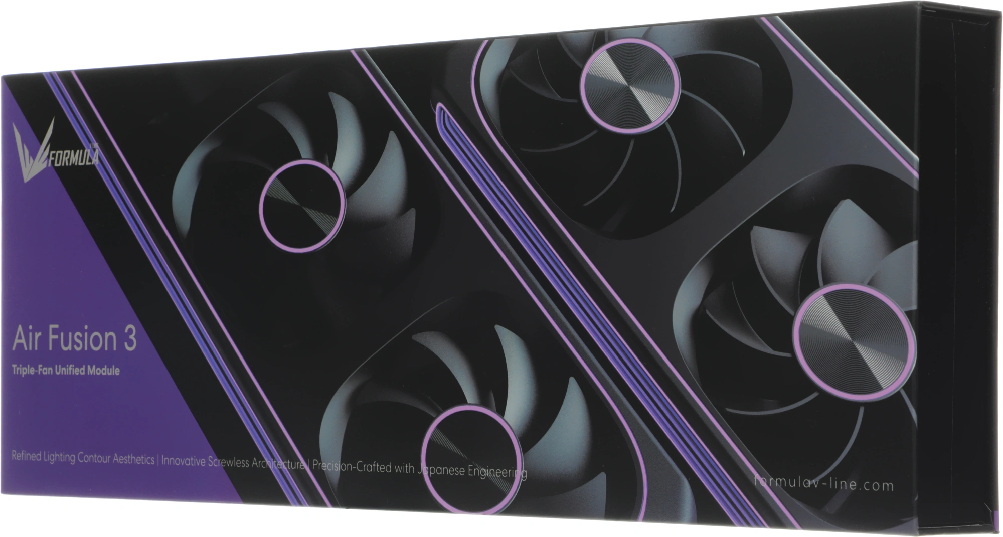 Вентилятор для корпуса Formula Air Fusion 3 ARGB 120х120x28 черный 4-pin 37.93дБ (упак.:3шт) (AIR FUSION 3 BK) Ret — миниатюра 12