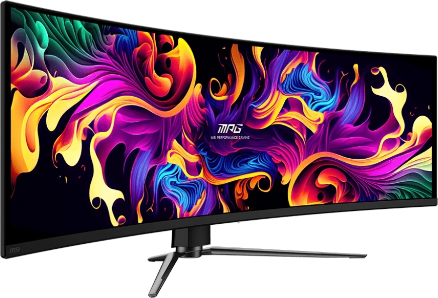 Монитор MSI 49" MPG 491CQPX QD-OLED черный QD OLED LED 32:9 HDMI матовая HAS Piv 250cd 178гр/178гр 5120x1440 240Hz DP USB 10.6кг — фото 1
