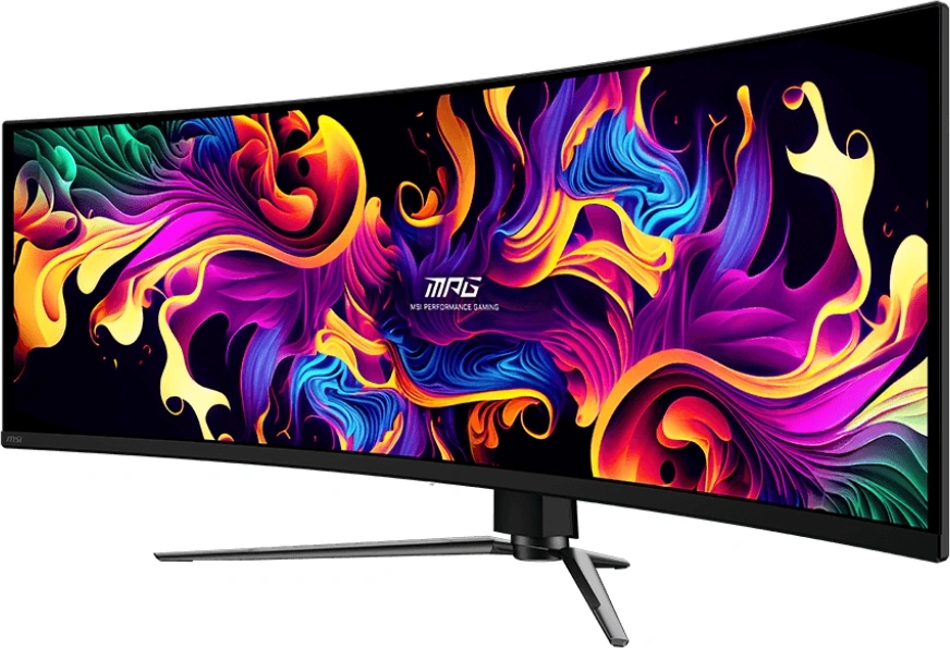 Монитор MSI 49" MPG 491CQPX QD-OLED черный QD OLED LED 32:9 HDMI матовая HAS Piv 250cd 178гр/178гр 5120x1440 240Hz DP USB 10.6кг — миниатюра 2