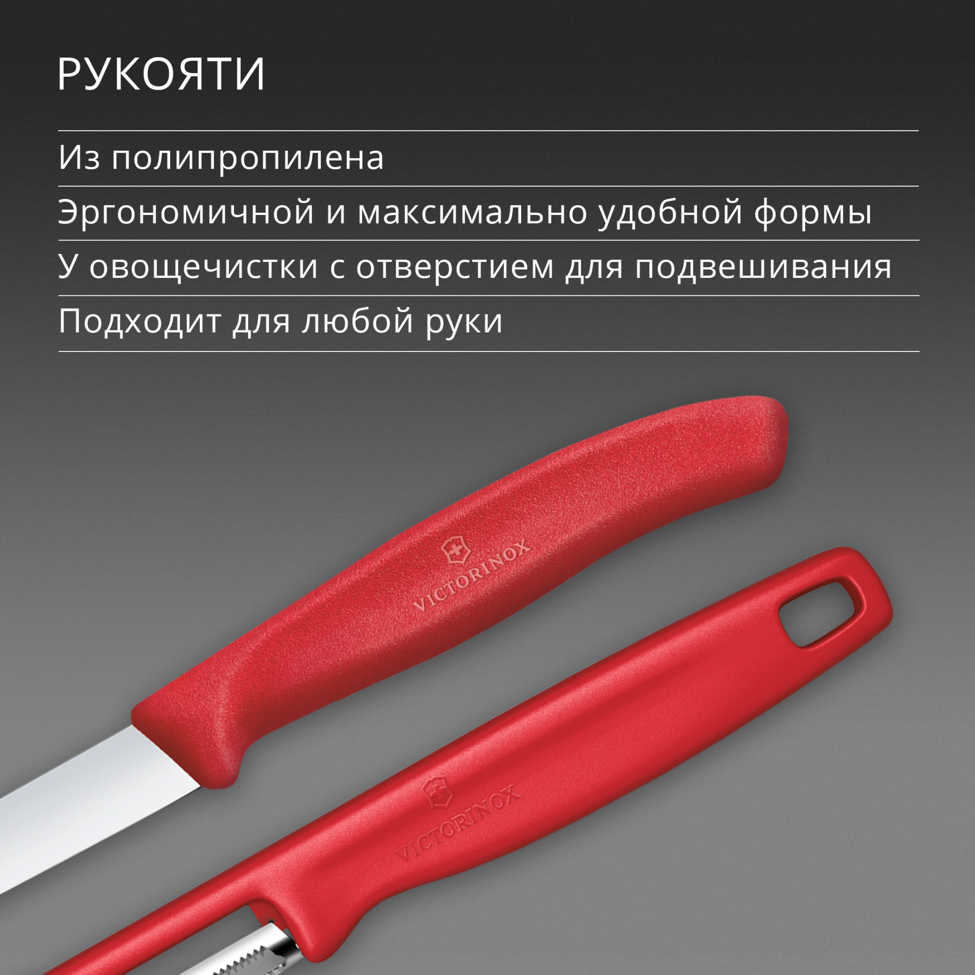 Набор нож/овощеч. Victorinox Swiss Classic 6.7111.21C1 компл.:2предм. красный европодвес — миниатюра 5