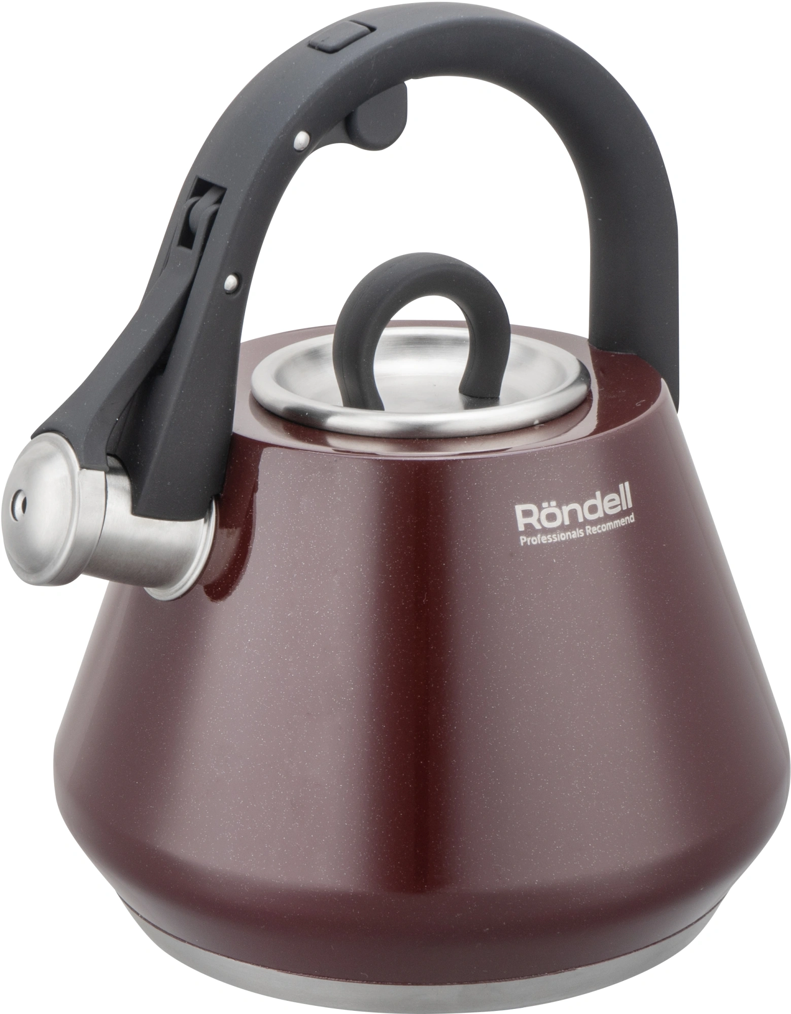 Чайник металлический Rondell Cherry Truffle RDS-2014 2.8л. бордовый — фото 1