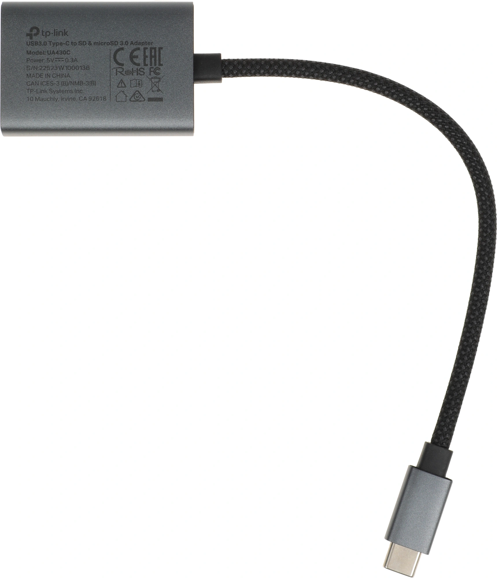Устройство чтения карт памяти USB Type-C TP-Link UA430C серый — миниатюра 5