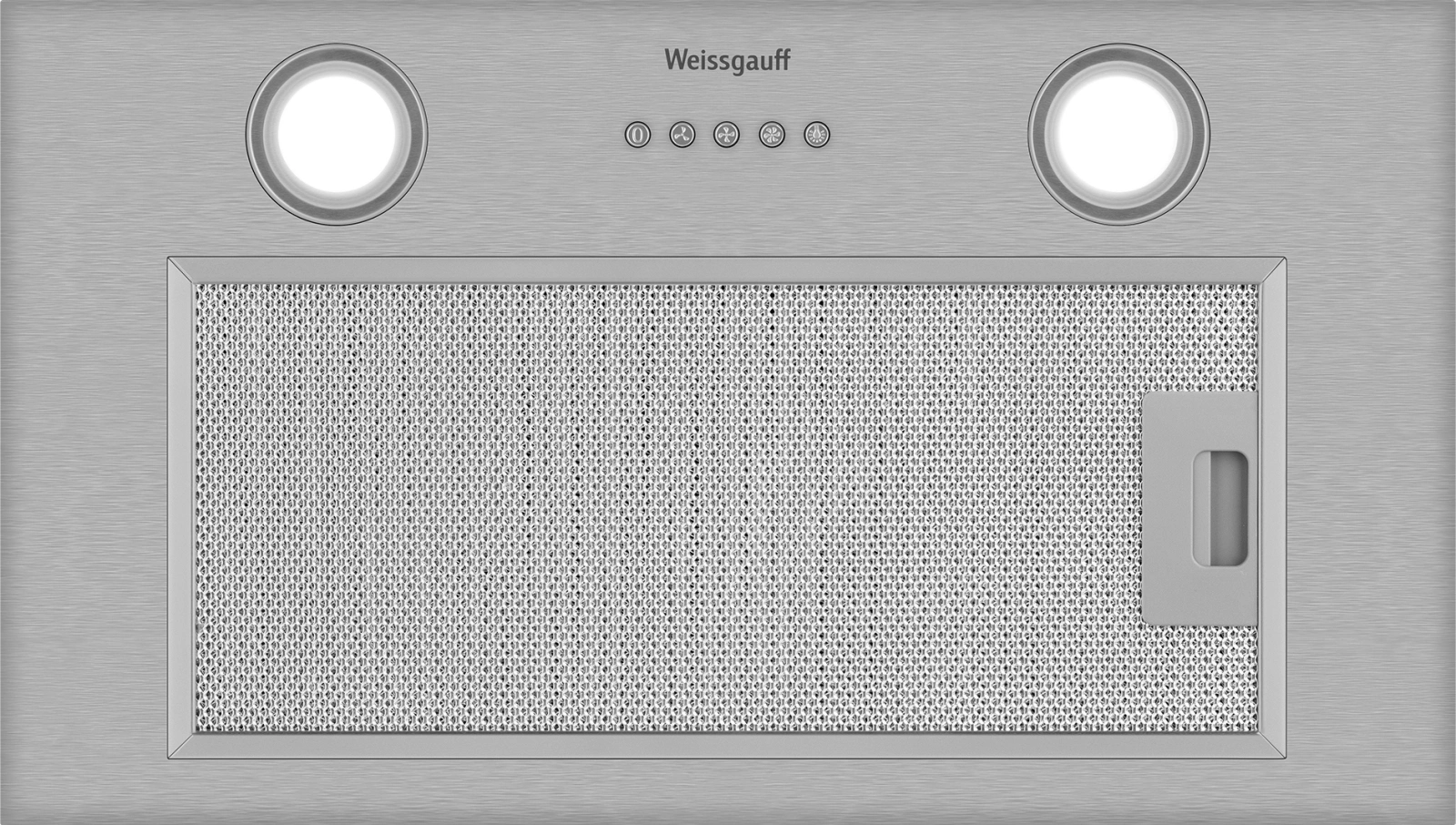 Вытяжка встраиваемая Weissgauff Box 600 PB IX нержавеющая сталь управление: кнопочное (1 мотор) — миниатюра 3