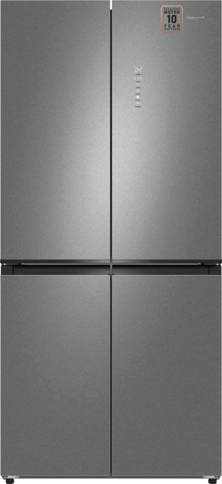 Холодильник Weissgauff WCD 450 Bru Steel Glass NoFrost Inverter 3-хкамерн. сталь инвертер — миниатюра 14