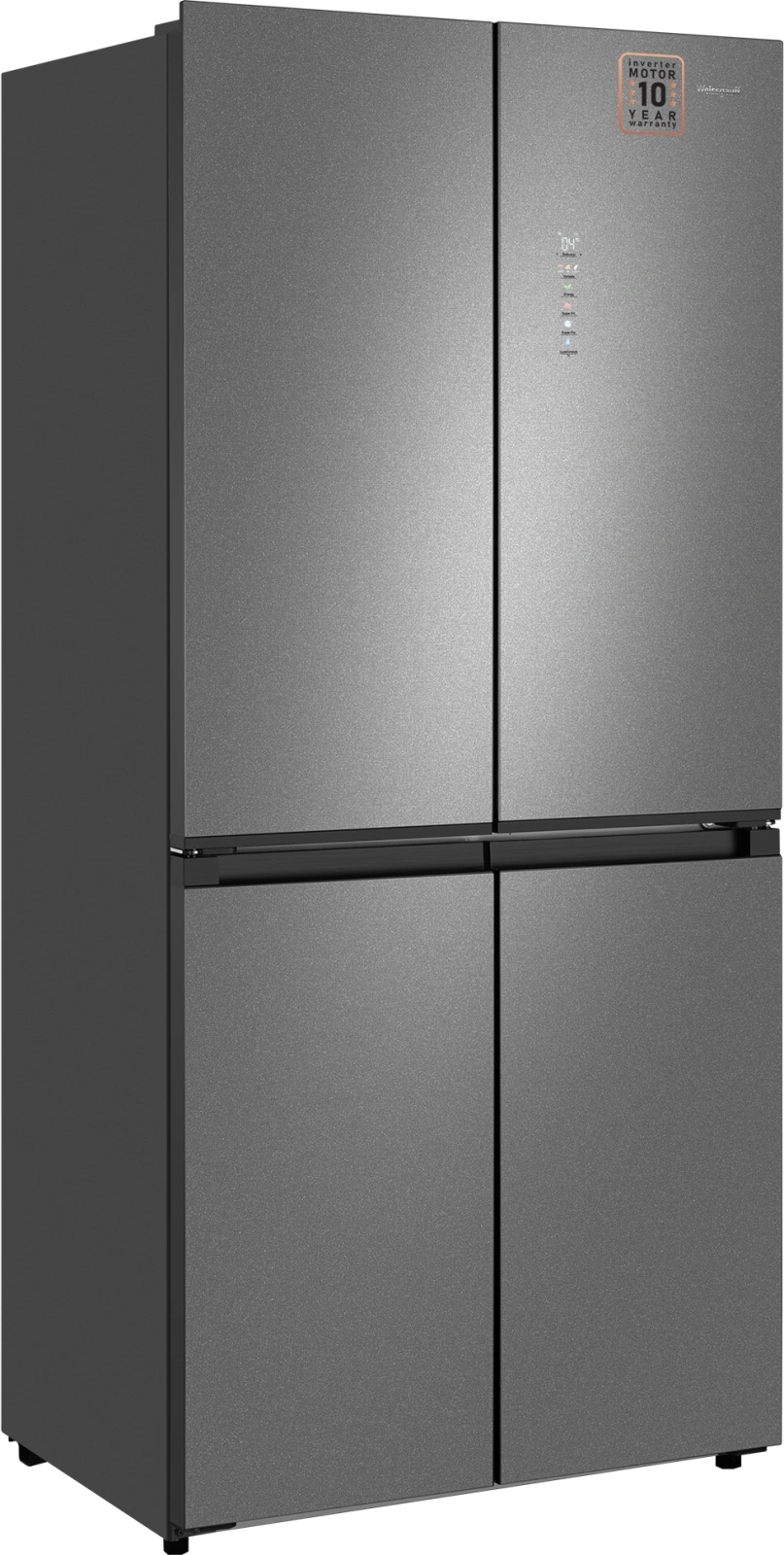 Холодильник Weissgauff WCD 450 Bru Steel Glass NoFrost Inverter 3-хкамерн. сталь инвертер — миниатюра 5