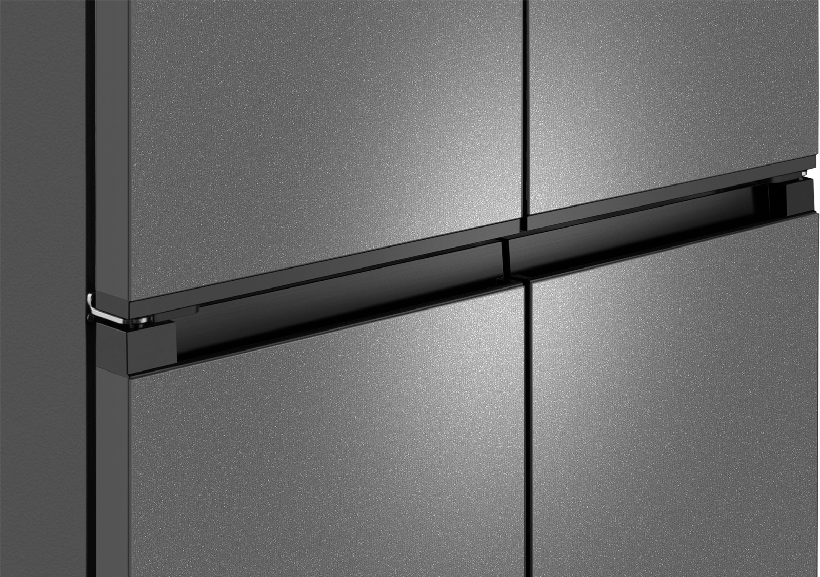 Холодильник Weissgauff WCD 450 Bru Steel Glass NoFrost Inverter 3-хкамерн. сталь инвертер — миниатюра 10
