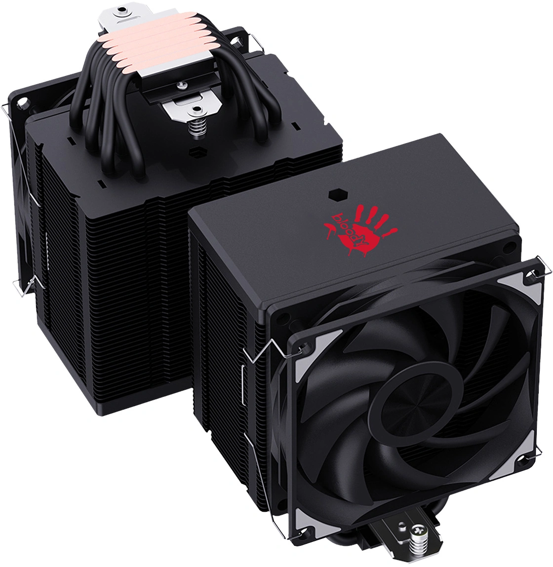 Устройство охлаждения(кулер) Bloody AC-13 Soc-AM5/AM4/1200/1700/1851 черный 4-pin 14-26dB Al+Cu 250W 651gr Ret (AC-13-250-BK) — миниатюра 12