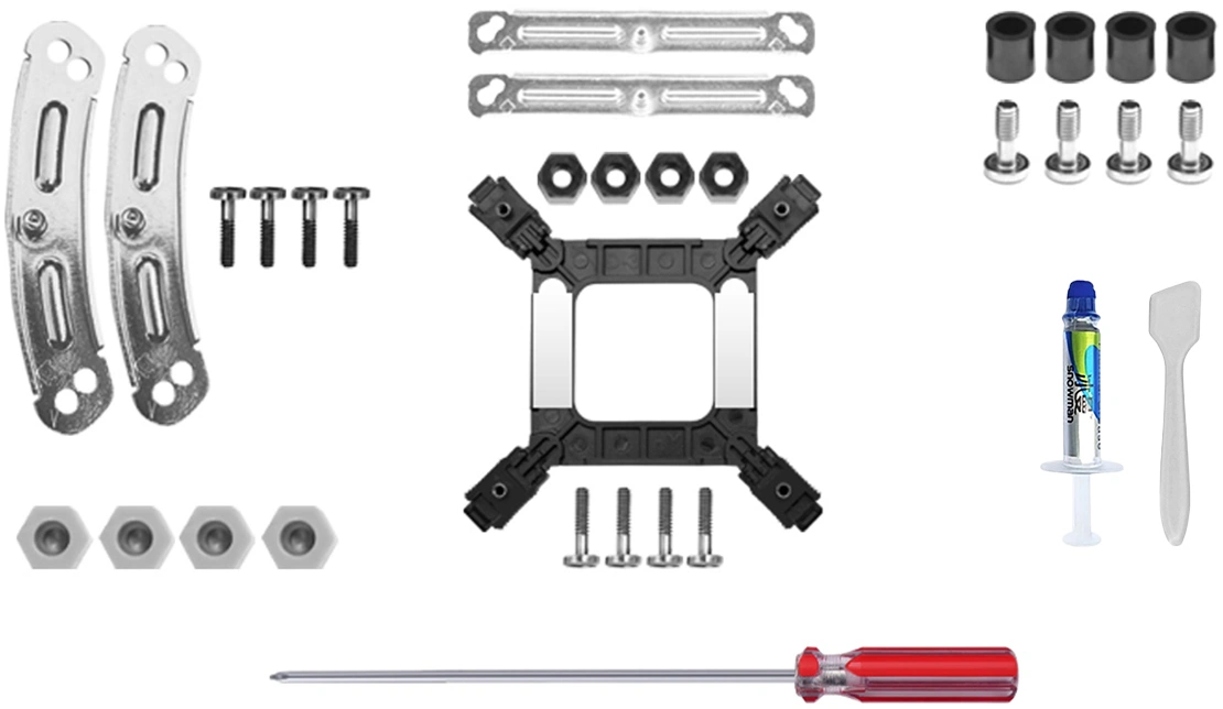 Устройство охлаждения(кулер) Bloody AC-14 Soc-AM5/AM4/1200/1700/1851 черный 4-pin 20-30dB Al+Cu 280W 913gr Ret (AC-14-280-BK) — миниатюра 12