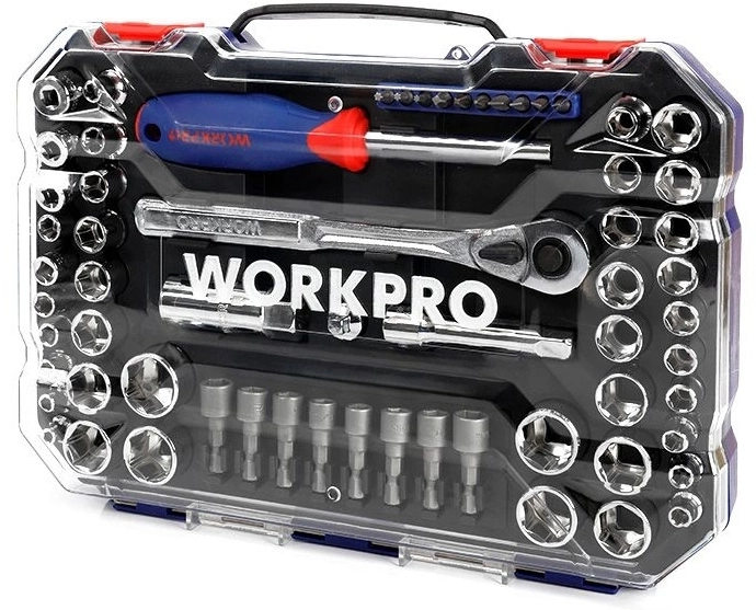 Набор инструментов Workpro WP202566 63 предмета (жесткий кейс) — фото 1