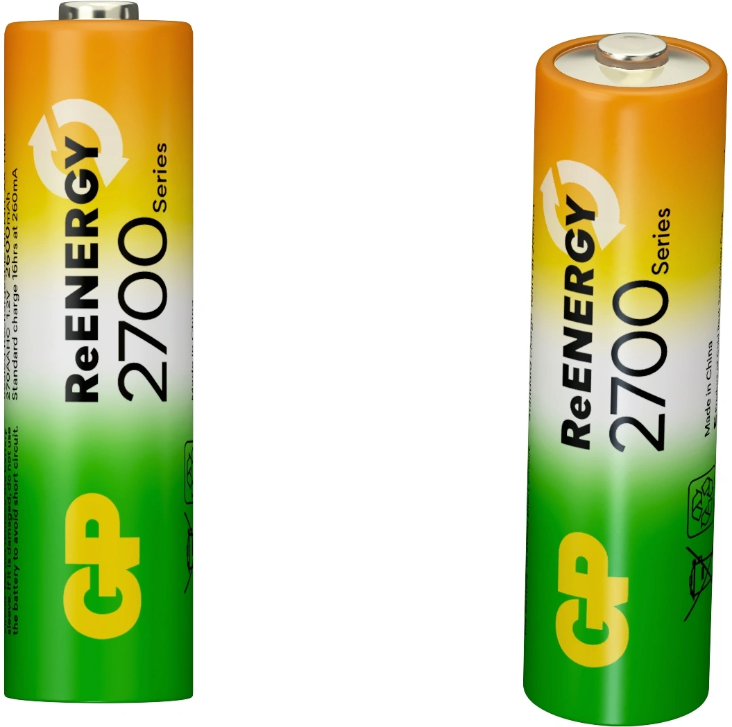 Аккумулятор GP 270AAHCRGY-2CRCB2 AA NiMH 2650mAh (2шт) — миниатюра 4