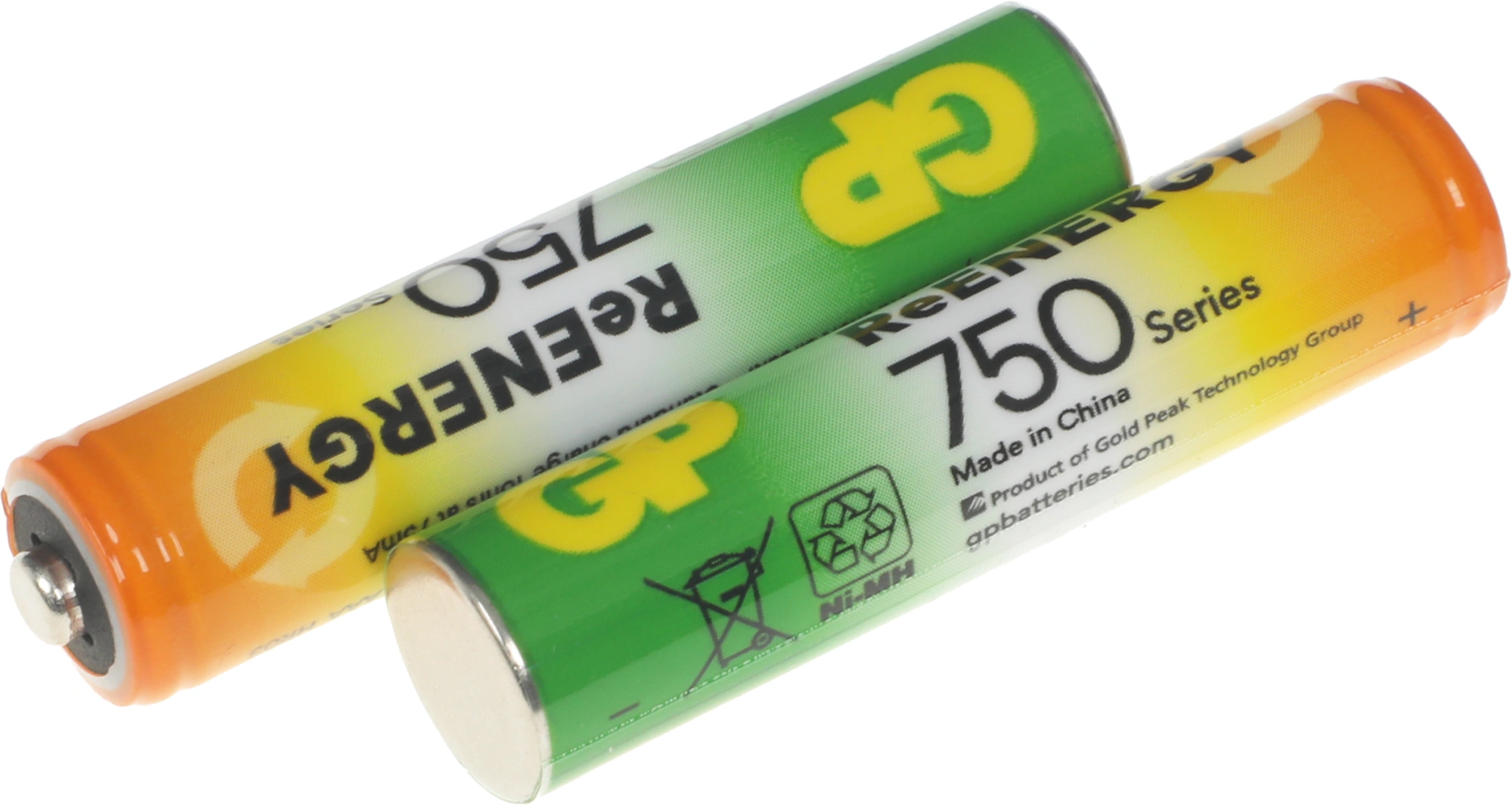 Аккумулятор GP 75AAAHCRGY-2CRCB2 AAA NiMH 750mAh (2шт) — миниатюра 3