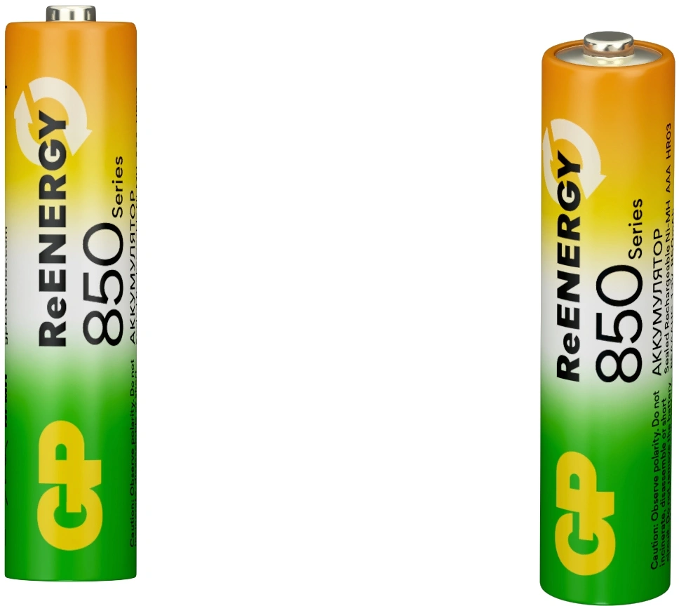 Аккумулятор GP 85AAAHCRGY-2CRCB2 AAA NiMH 850mAh (2шт) — миниатюра 4