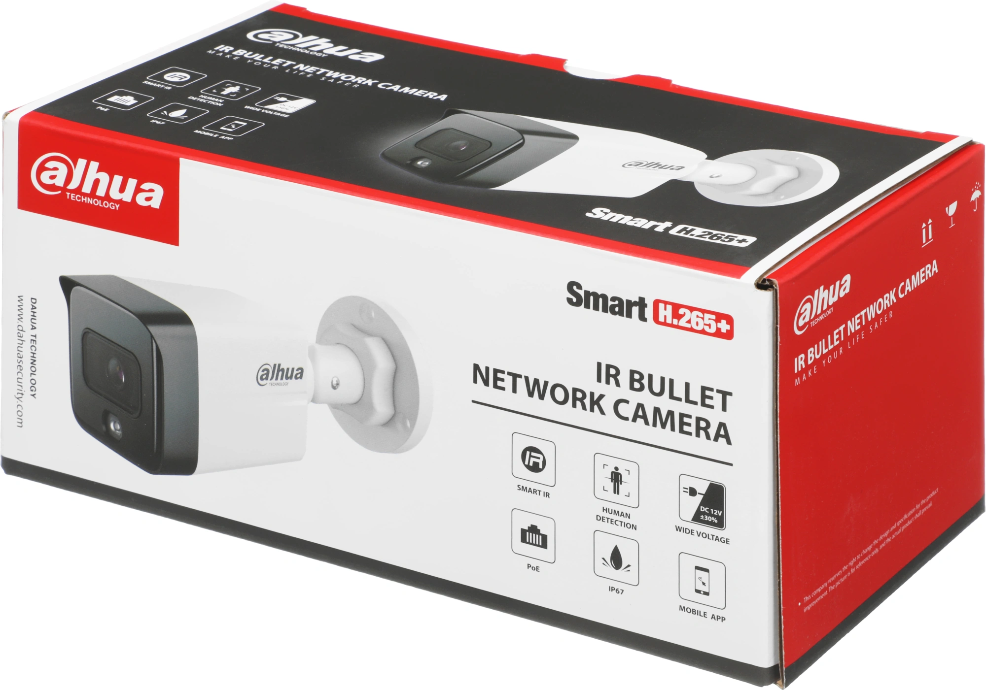 Камера видеонаблюдения IP Dahua DH-IPC-HFW1230TC1P-A-0280B-S6 2.8-2.8мм цв. корп.:белый — миниатюра 2