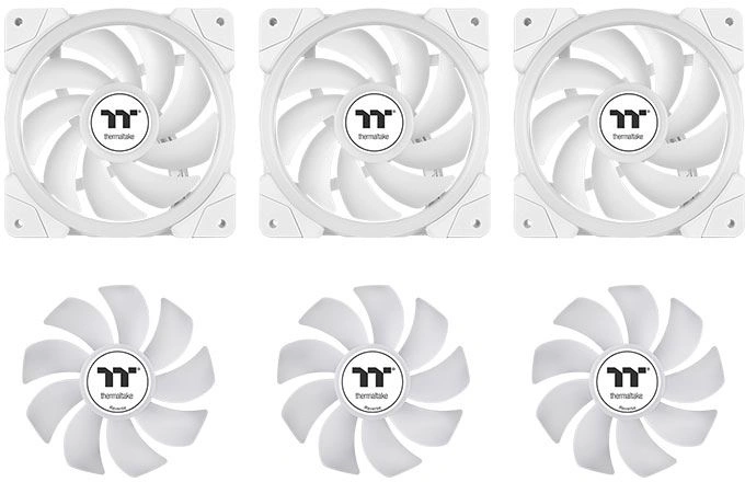 Система водяного охлаждения Thermaltake MAGFloe 360 Ultra Snow ARGB Soc-AM5/AM4/1200/1700/1851 белый 4-pin 30.6-32.5dB Al LCD 355W Ret (CL-W433-PL12SW-A) — миниатюра 5