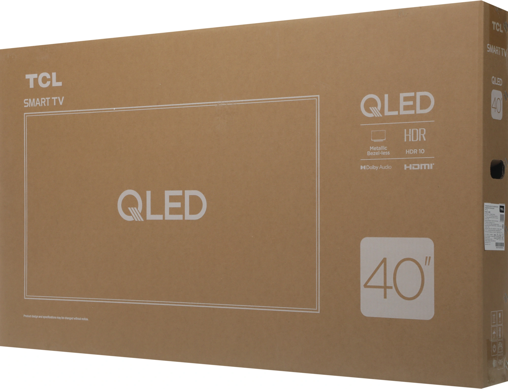 Телевизор QLED TCL 40" 40S5K черный FULL HD 60Hz DVB-T DVB-T2 DVB-C DVB-S DVB-S2 USB WiFi Smart TV — миниатюра 4