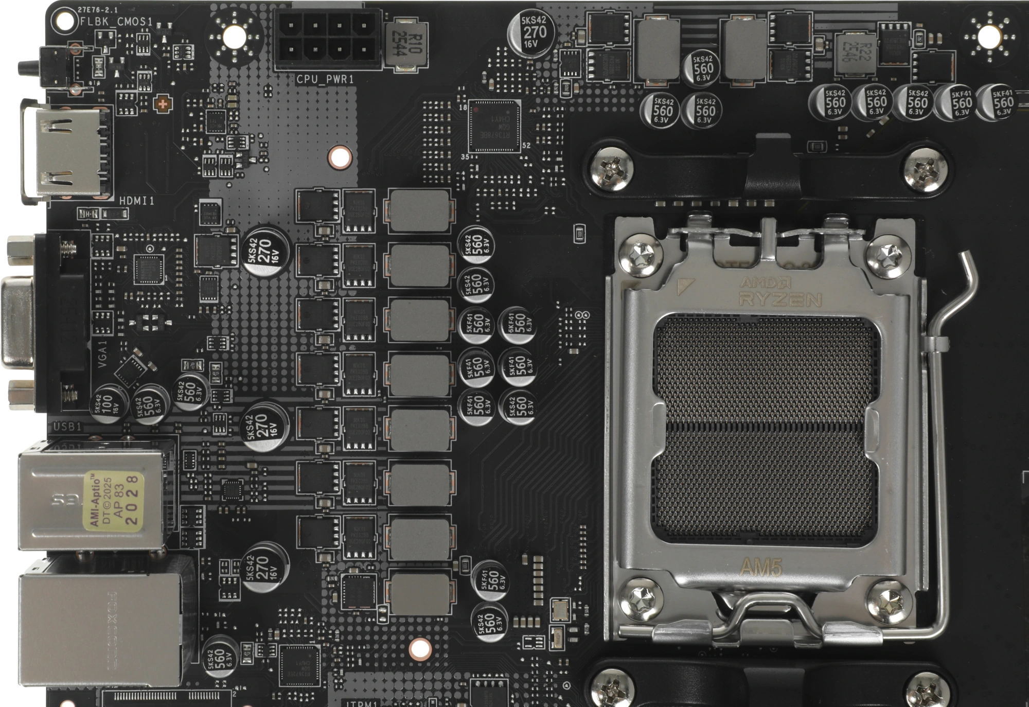 Материнская плата MSI PRO B840M-B Socket AM5 AMD B840 2xDDR5 mATX AC`97 8ch(7.1) 2.5Gg RAID+VGA+HDMI — миниатюра 14