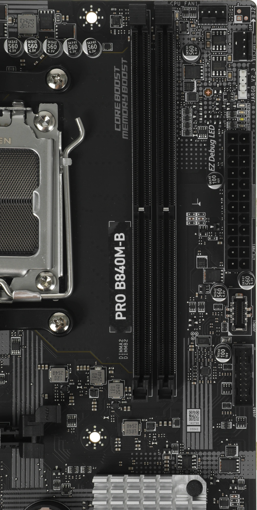 Материнская плата MSI PRO B840M-B Socket AM5 AMD B840 2xDDR5 mATX AC`97 8ch(7.1) 2.5Gg RAID+VGA+HDMI — миниатюра 12