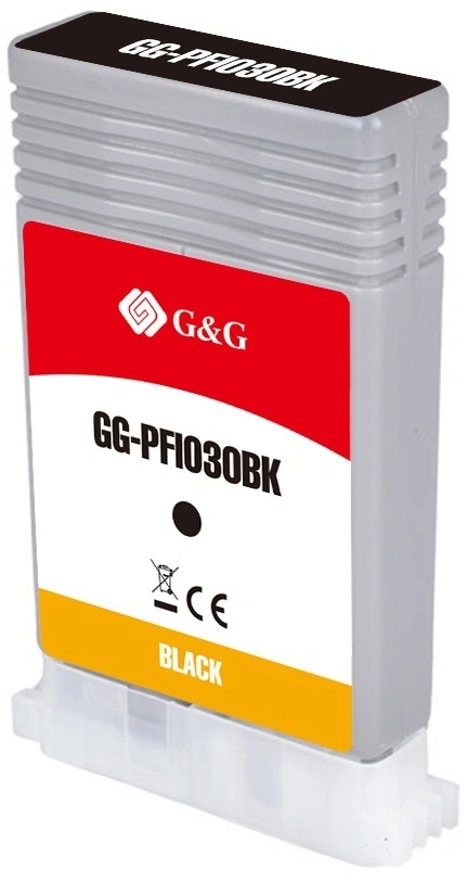 Картридж струйный G&G GG-PFI030BK PFI-030BK черный (55мл) для Canon imagePrograf TA-20/30 TM-240/340 — миниатюра 2
