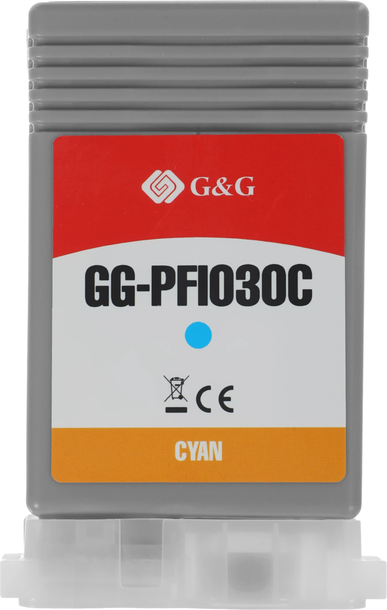 Картридж струйный G&G GG-PFI030C PFI-030C голубой (55мл) для Canon imagePrograf TA-20/30 TM-240/340 — миниатюра 3