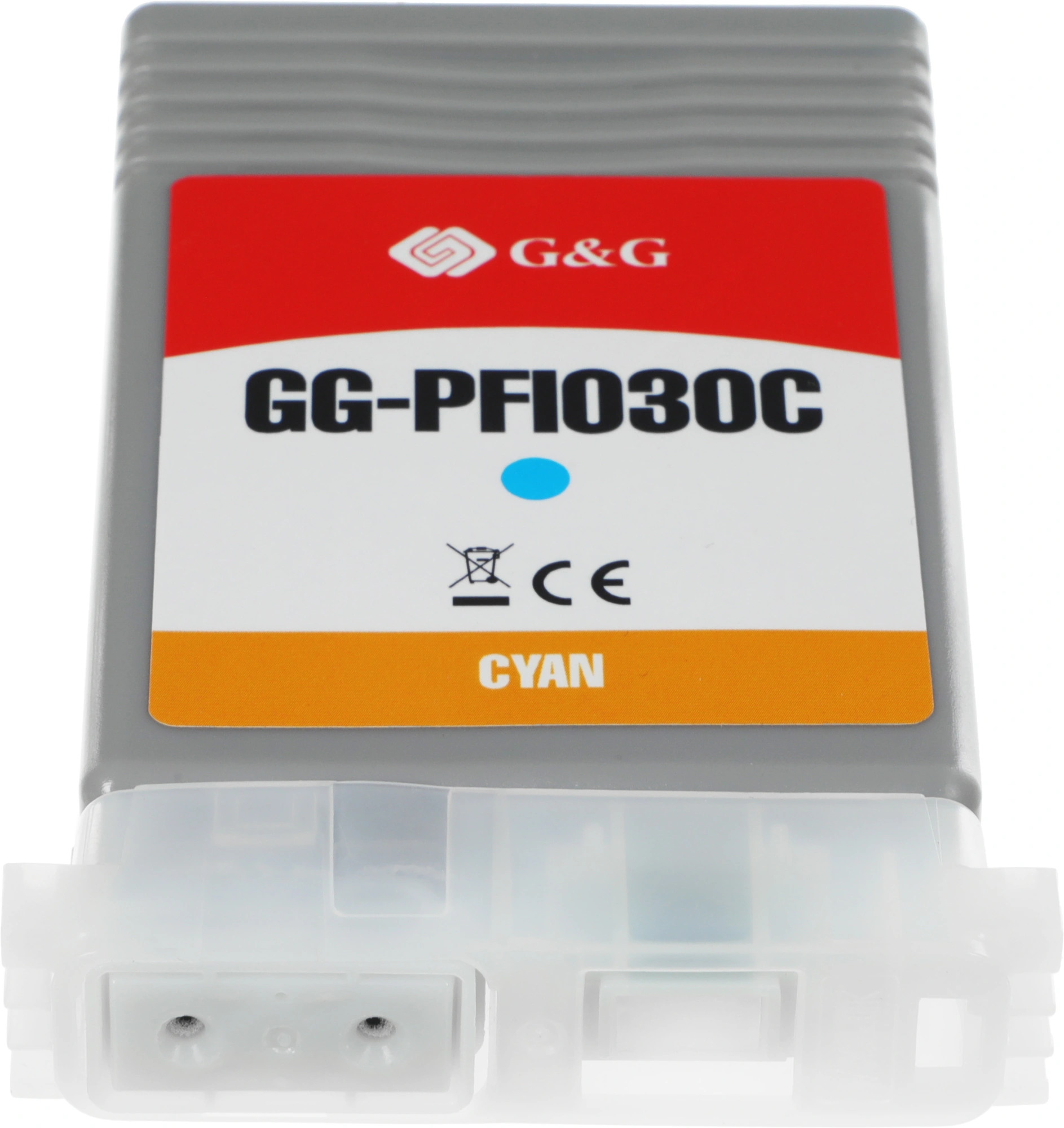 Картридж струйный G&G GG-PFI030C PFI-030C голубой (55мл) для Canon imagePrograf TA-20/30 TM-240/340 — миниатюра 7