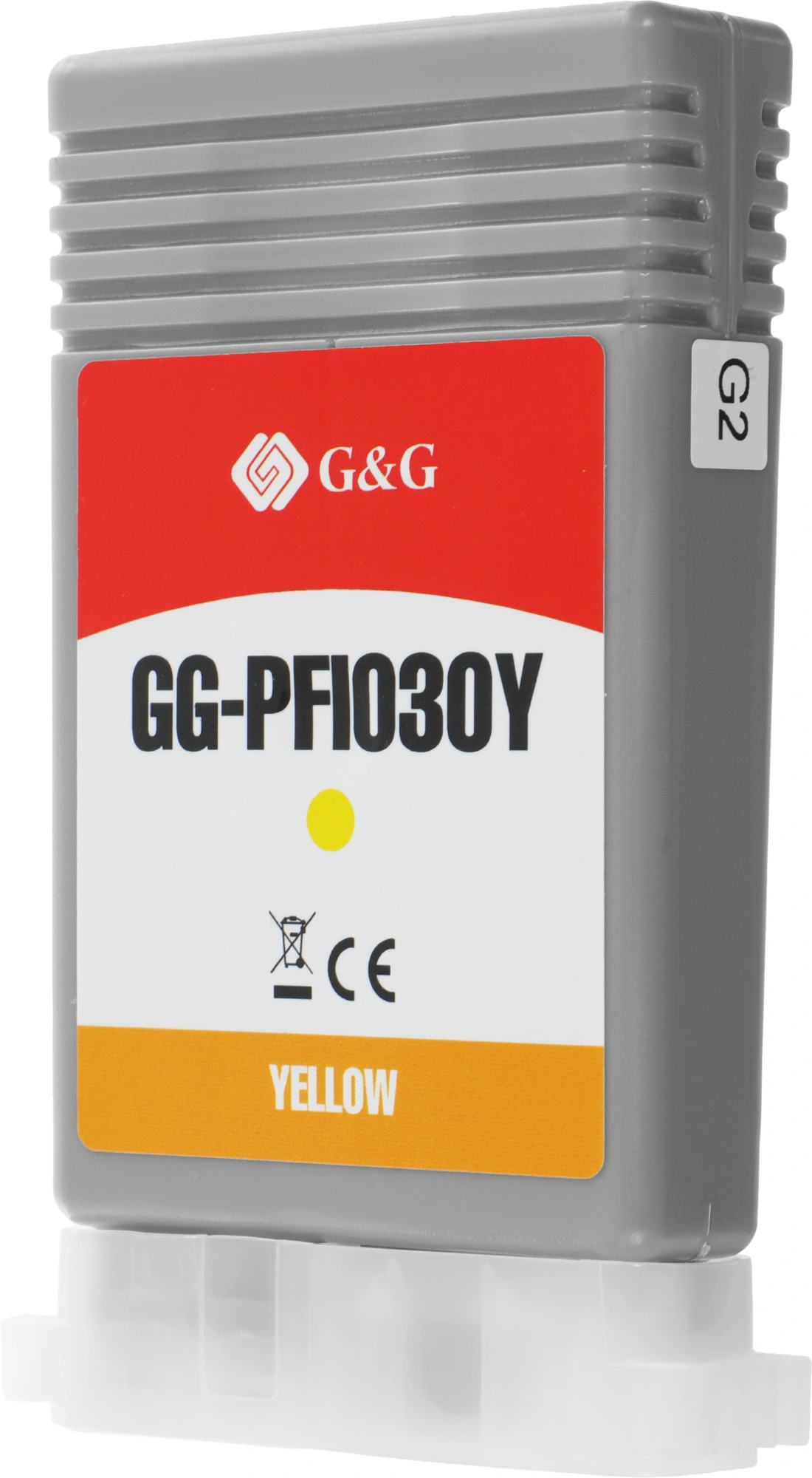 Картридж струйный G&G GG-PFI030Y PFI-030Y желтый (55мл) для Canon imagePROGRAF TA-20/30 — миниатюра 2