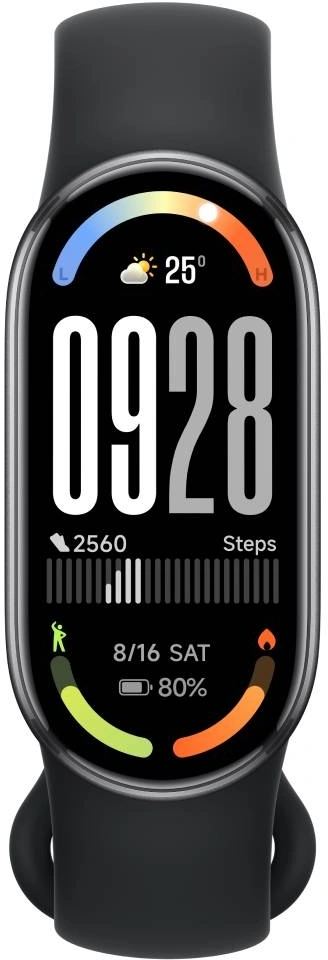 Фитнес-трекер Xiaomi Smart Band 10 AMOLED корп.:черный рем.:черный (BHR07PYGL) — миниатюра 2