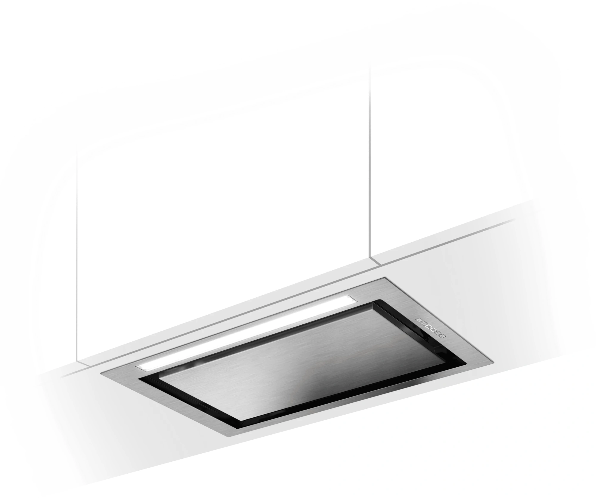 Вытяжка встраиваемая Elica Hidden ADV PLUS @ IX/A/52 нержавеющая сталь управление: кнопочное (1 мотор) — миниатюра 2